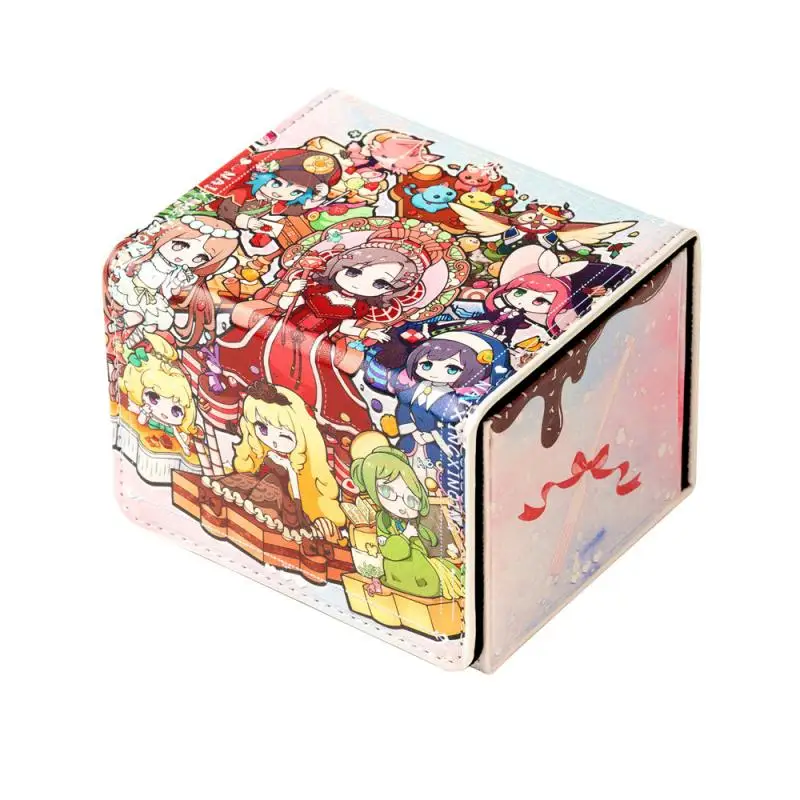 Yu Gi Oh Universal Size Cards Box Madolche Rosemary Anime Game Ocg Tcg Ptcg Trading Card Storage Box Diy Pu Collection Card Box