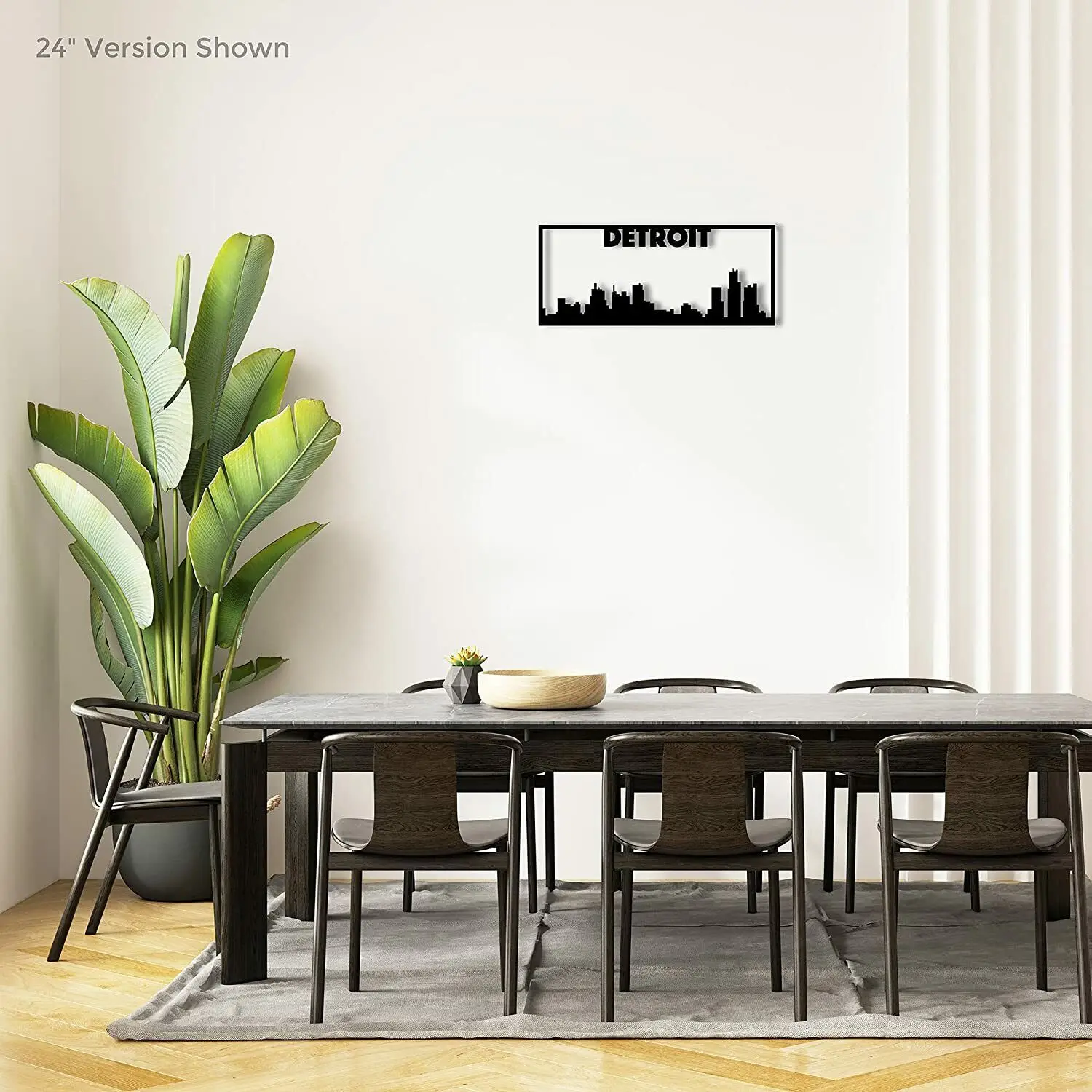 New Detroit City Skyline Landscape - Beautiful Home Decor Accent Metal Wall Art Living Room/Home Decoration