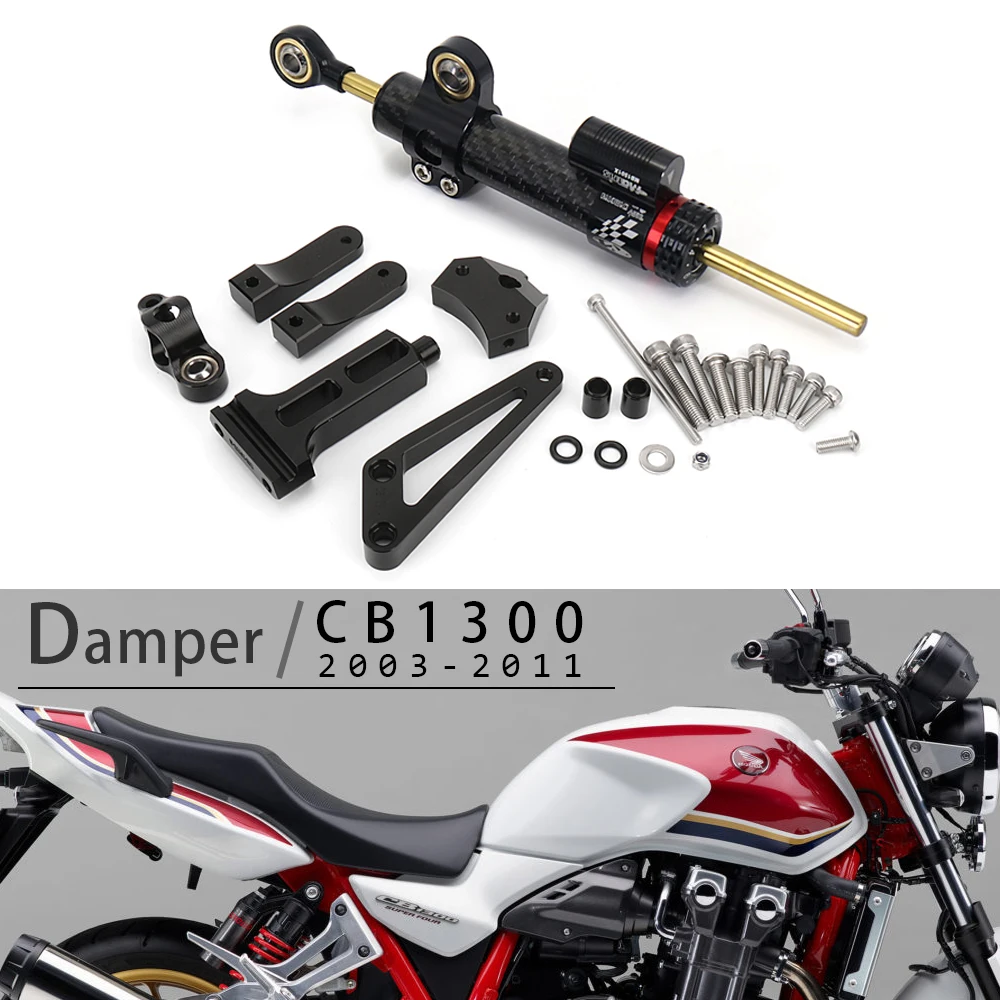 

For HONDA CB1300 CB 1300 2003-2011 New Motorcycle CNC Steering Damper Bracket Mounting Kit 2004 2005 2006 2007 2008 2009 2020