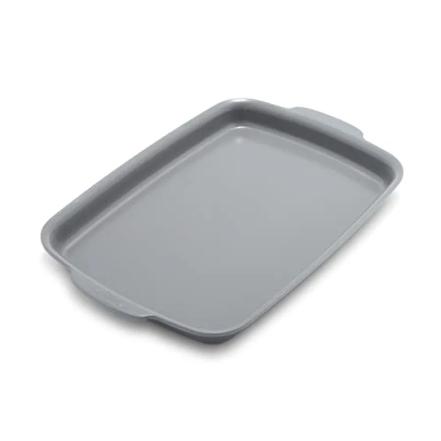 

Premiere Ovenware Healthy Ceramic Nonstick 13" x 9" Quarter Sheet Baking Pan PFAS-Free Warp-Free Bakeware Durable Quick Heating