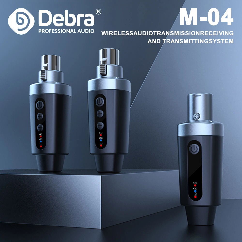 M-04 Portable FM wireless transmission and reception system, stable transmission without delay, for wired microphones, speakers