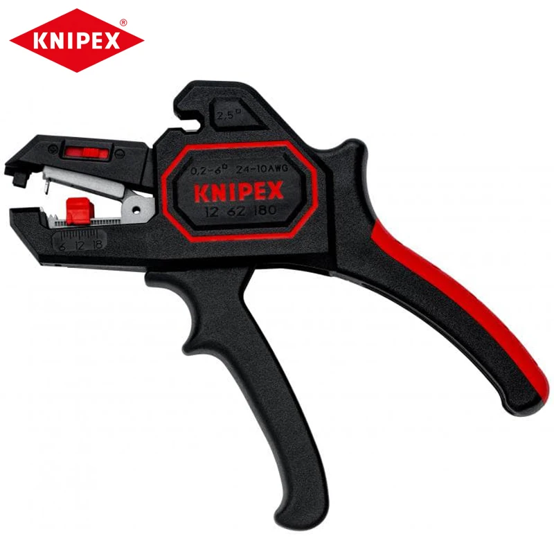 KNIPEX 12 62 180 Automatic Insulation Stripper Lightweight Convenient Wire Stripping