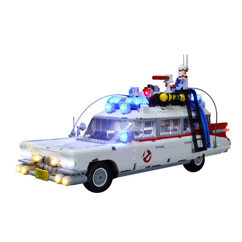 (Alleen LED-licht, geen stenen) 10274 GHOSTBUSTERS ECTO-1 Ideeën (bouwstenen, sets, model niet inbegrepen)