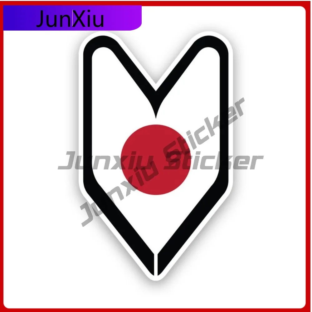 

Japanese Driver Badge Weather Resistant Sun Resistant Cartoon For Motorcycle Rear Windshield Laptop Easy To Remove Removable