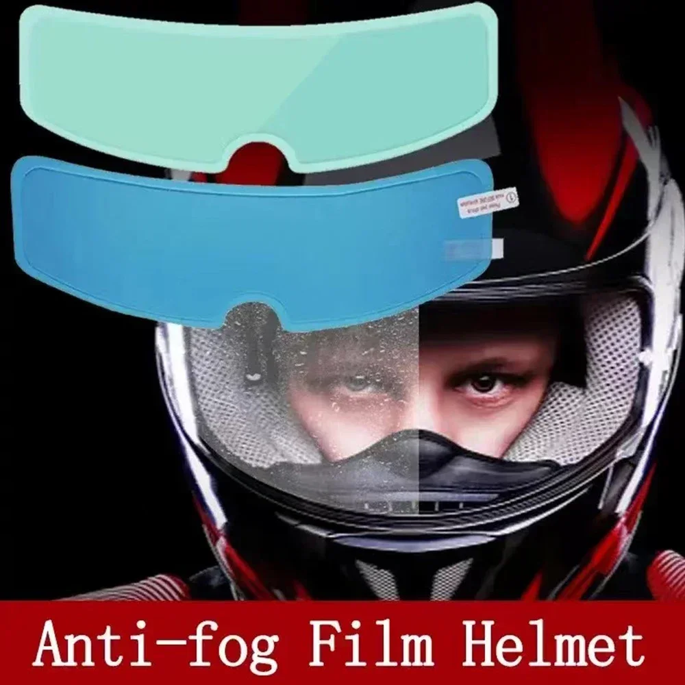 Adesivo universal para capacete anti-chuva e antiembaçante – filme nano transparente para motociclistas, fácil aplicação para melhor visibilidade