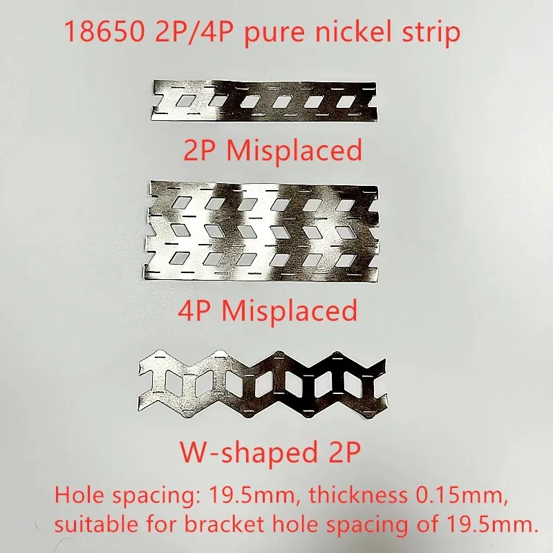 10Meters 2P 4P Pure Nickel Strip W Type Nickel Sheet Misplaced Nickel Belt Spot Welder Machine For Welding 18650 Lithium Battery