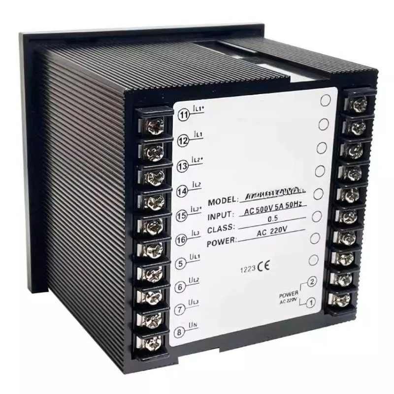 Three Phase Current Voltage Frequency Combination Instrument Digital Intelligent Power Meter Five Row Display