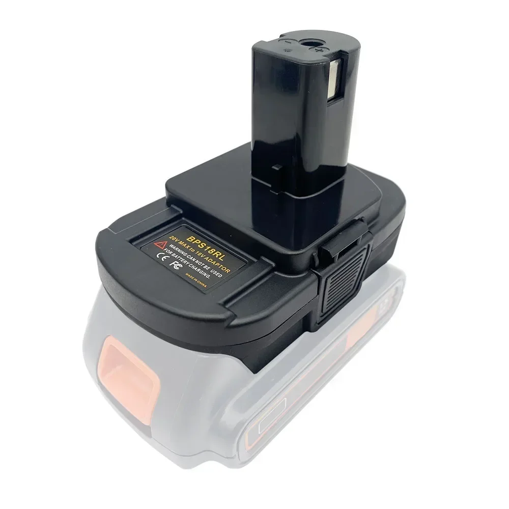 BPS18RL Converter Adapter For Black Decker For Porter-Cable PCC680L For Stanley 18V Lithium Battery on For Ryobi 18V Power Tools image 5