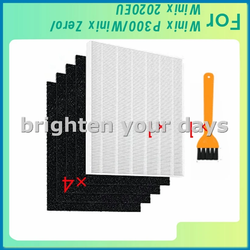 

5 Pcs HEPA Filter with Cleaning Brush for P300/ Zero/ 2020EU Air Purifier Enhanced Air Cleaning-A63M