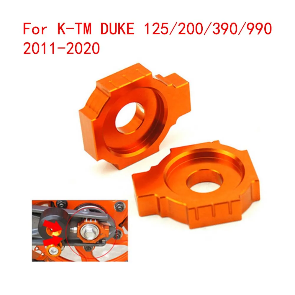

Rear Axle Adjuster Blocks Oil Filter Cover Rear Brake Reservoir Cap For K-TM Duke 125/200/390/990 2020 2019 2018 2017 2016-2011