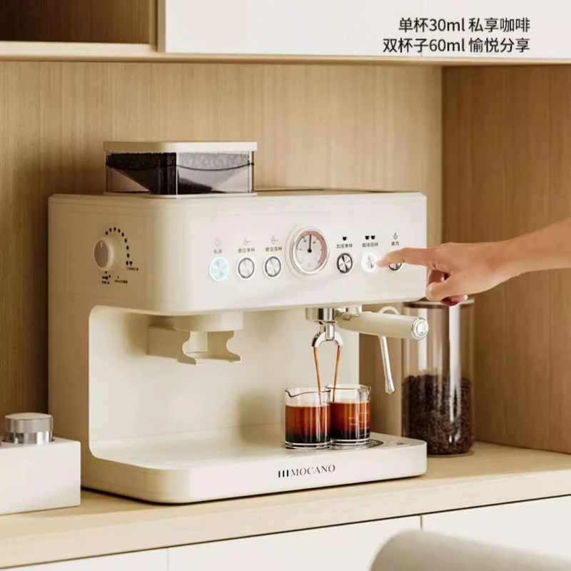 

Coffee machine grinding machine household full semi-automatic Italian American small capsule concentrated milk foam