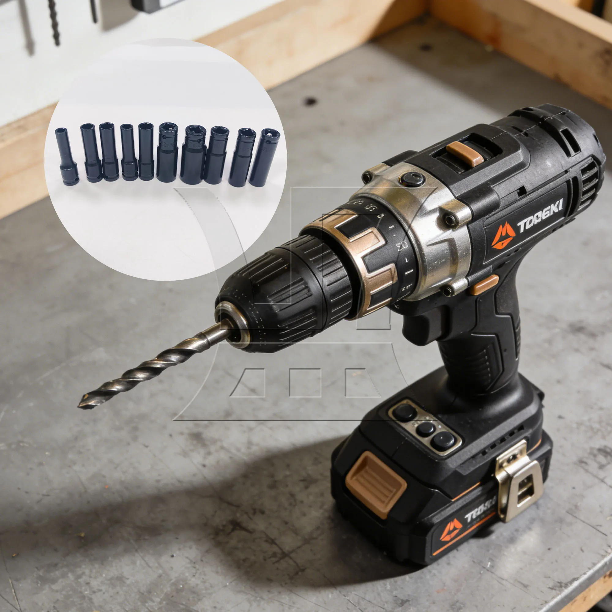 

1pc Extended Sleeve Set 10 Piece 0.8-2.4cm Chrome Vanadium Steel for Long Service Life