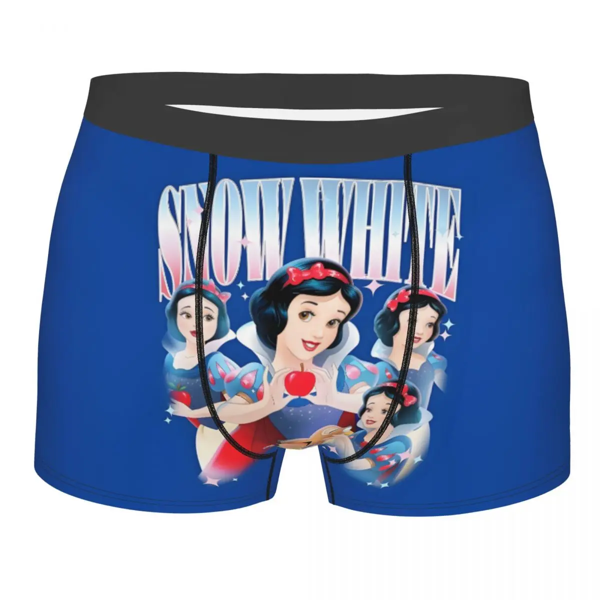

Мужское забавное нижнее белье Белоснежки на заказ, аниме-фэнтезийный фильм, трусы-боксеры с героями мультфильмов, эластичные шорты, трусы
