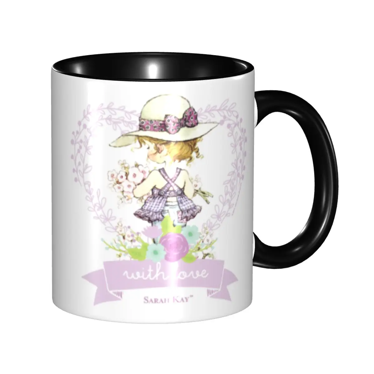 Sarah Kay Girl Cartoon Animation Mugs Customized Coffee Ceramic Mug Cup Creative Present