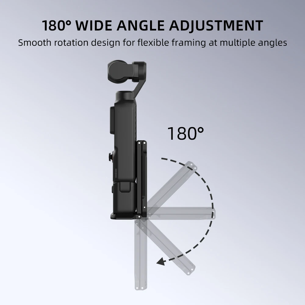 BRDRC Magnetisches Schnellwechsel-Stativ für DJI Pocket 4P/4/3/Insta360 Luna Ultra Faltbares Metall-Fotografie-Stativ mit Verstecktem Haken – Detail 5
