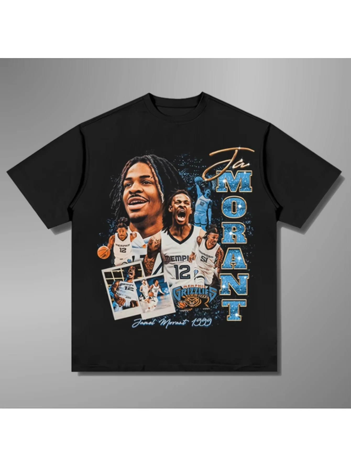 

Jamont Men's Basketball Star Pattern Cotton T-Shirt Casual T-Shirt Cotton Fashion Short Sleeve Summer New Retro Fashion Top