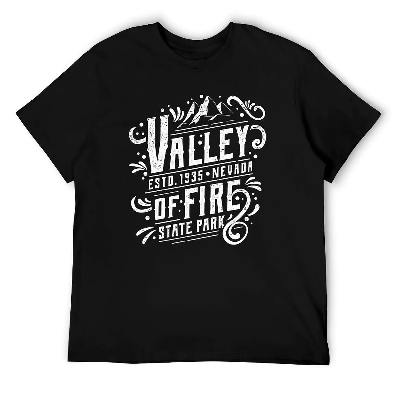 تي شيرت Valley of Fire State Park Art Vintage Motive تي شيرت أساسي مخصص