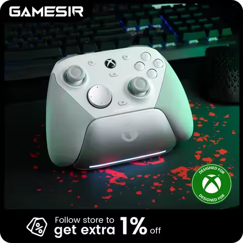 GameSir G7 Pro para Xbox Series X | Controle S – Com fio para Xbox, sem fio para PC, Bluetooth para Android – Efeito Hall, Base de Carregamento