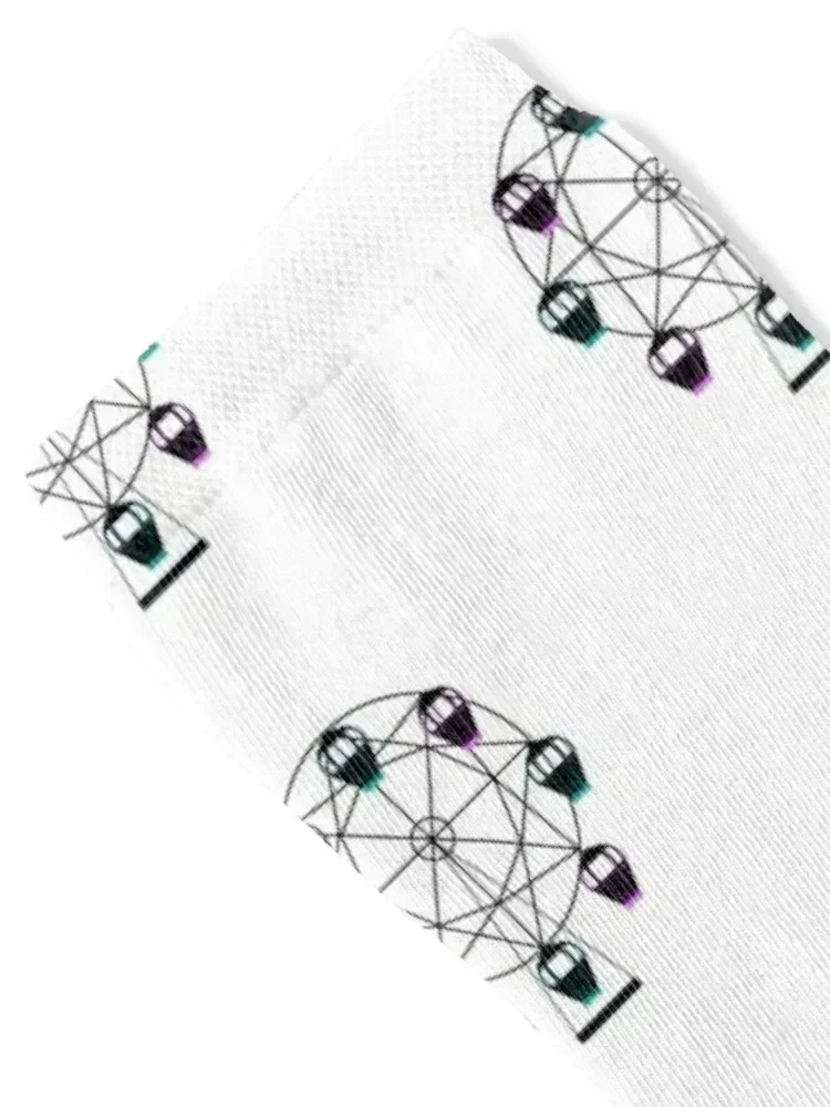 Vintage Ferris wheel Socks custom sports Soccer Mens Socks Women's