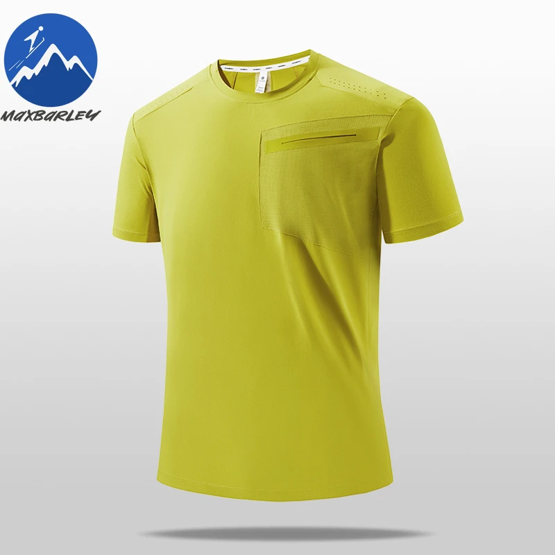 

2026 Short Sleeve Men Outdoor Sport Sweat Wicking Round Neck T-Shirt Summer Honeycomb Quick Dry Breathable Ice Silk Short Sleeve