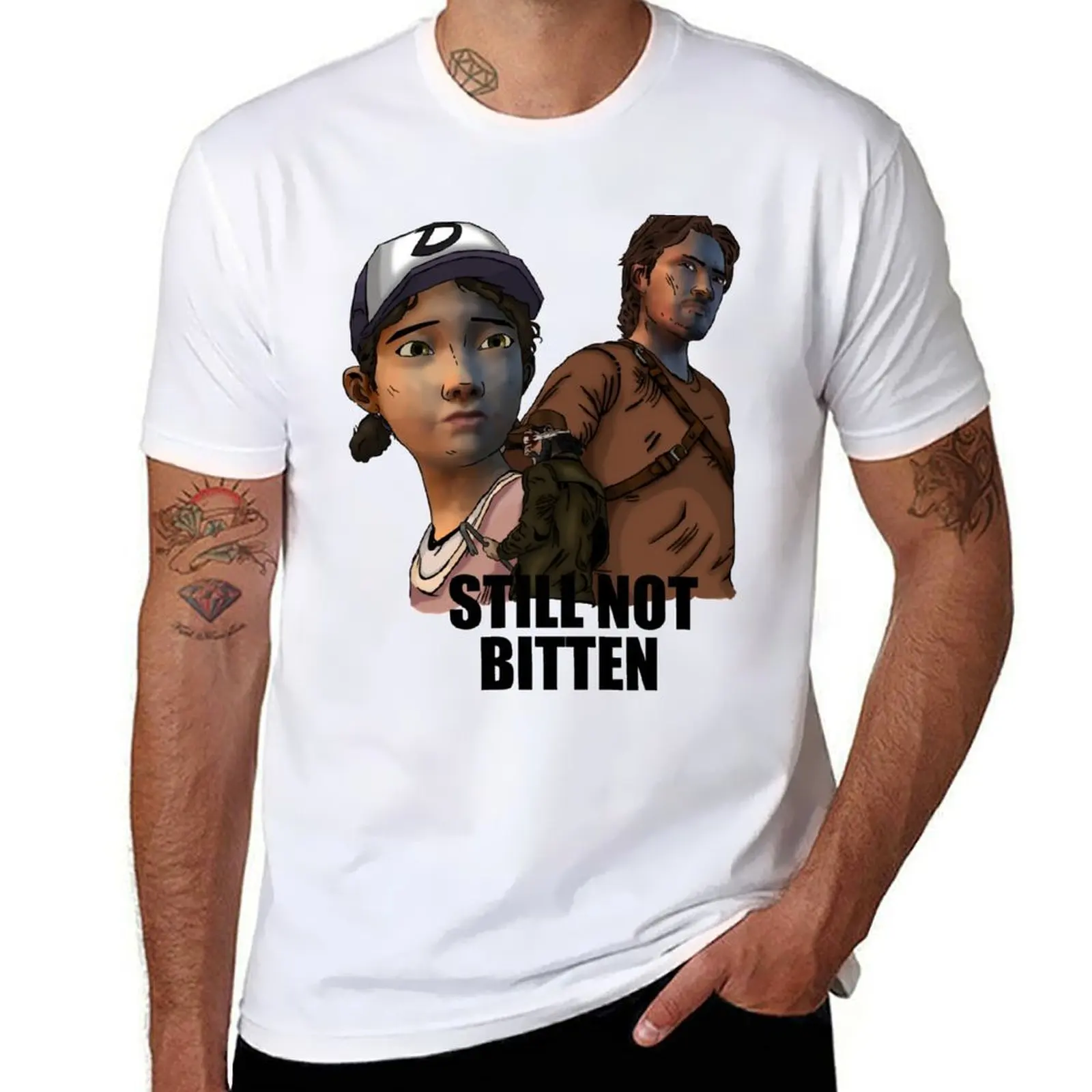 

Still Not Bitten T-Shirt t shirts for man graphic vintage man t shirts high quality luxury brand T-Shirt