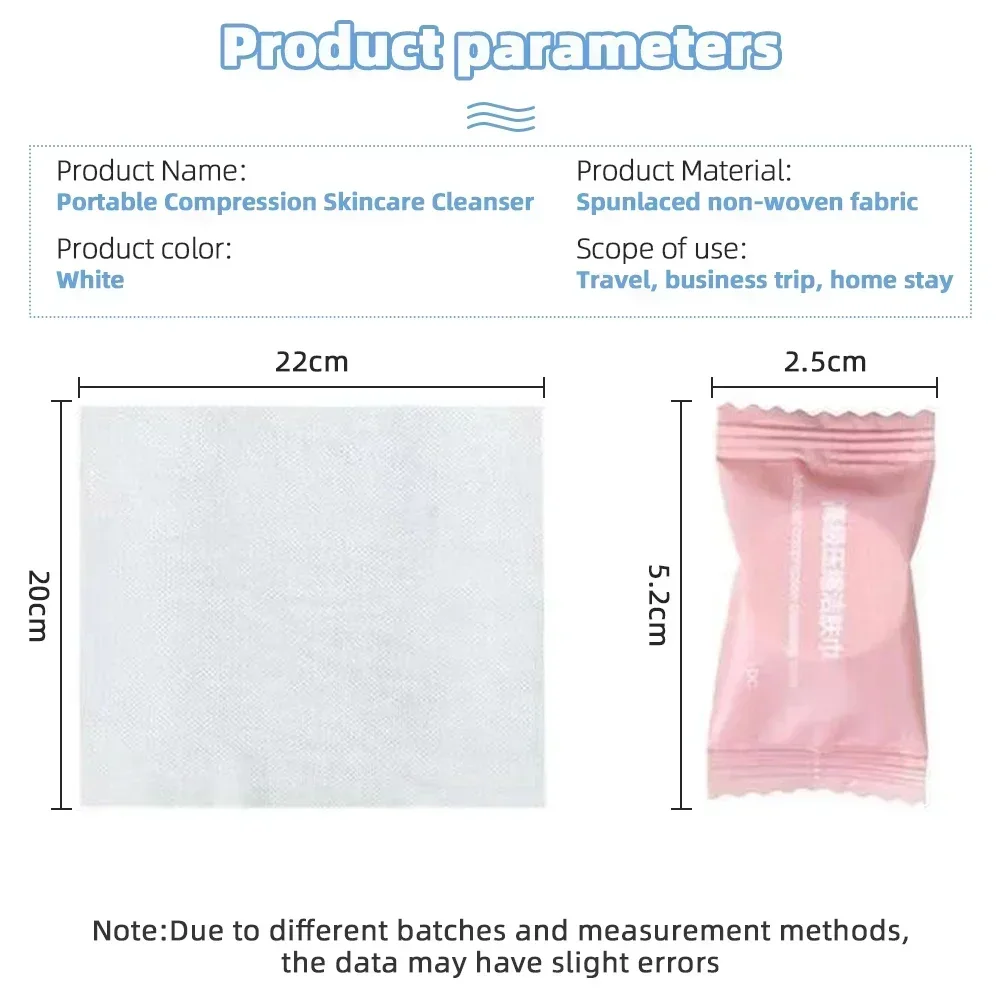 30PCS Disposable Cotton Towel Travel Towel Compressed Washcloth Paper Towel Napkin Portable Travel Outdoor Wet Wipes