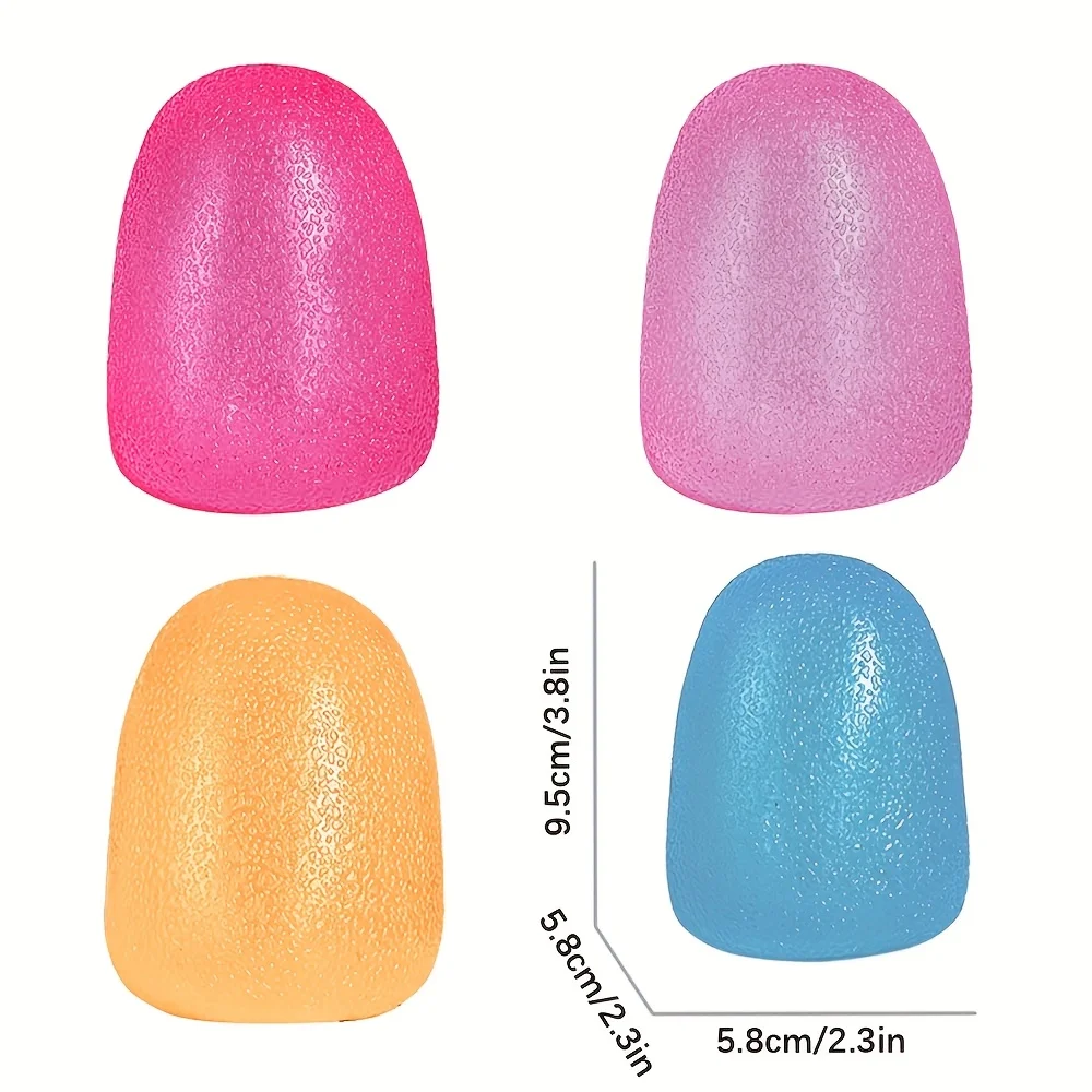 1/4pcs Arcobaleno Caramelle Spremere Giocattoli Spremere Divertimento Giocattolo di Rimbalzo Lento Palla Antistress Shapable Maltosio Alleviare Lo Stress Mano Relax Giocattolo