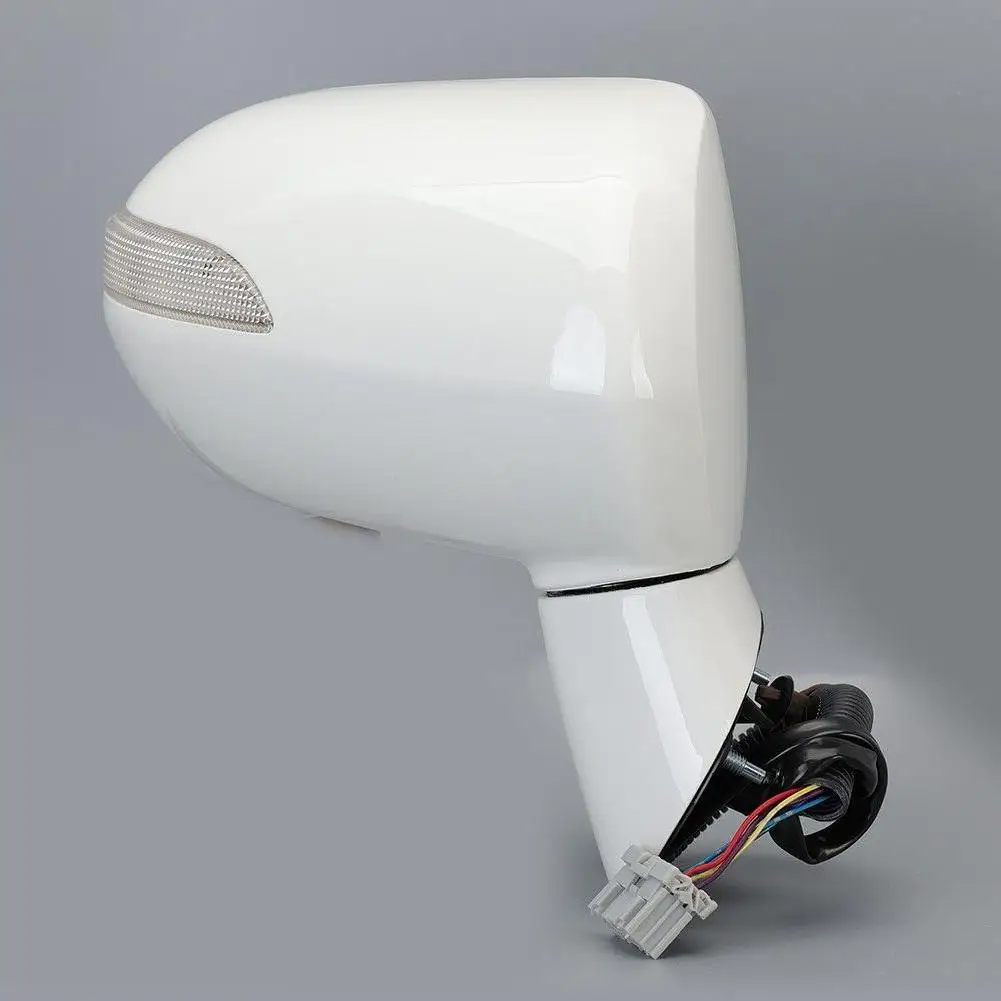 

Правое боковое белое крыло, электрический индикатор, 5 проводов, подходит для Honda Fit Jazz MK2 2005 2006 2007 2008