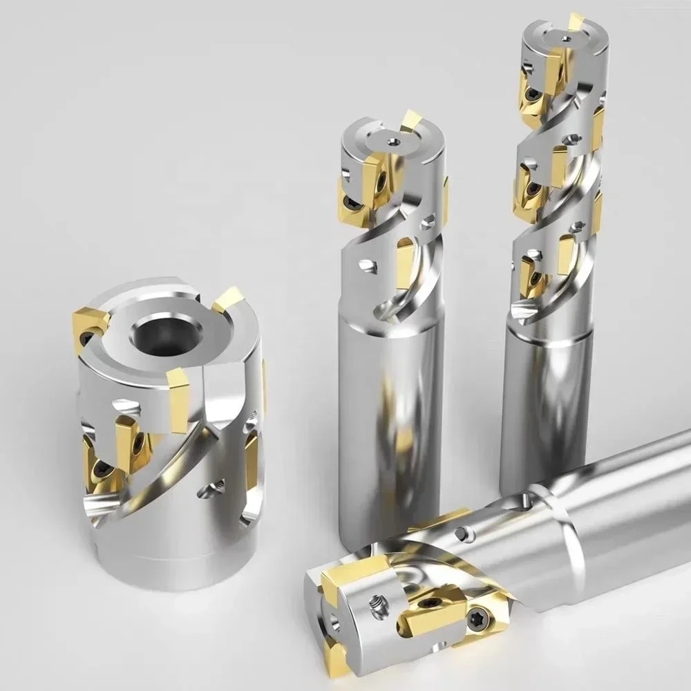 オリジナルの真新しい！ CNC マッチエンドミルインサート刃先交換式コーンフライスカッターホルダーツールラフマシニングツール