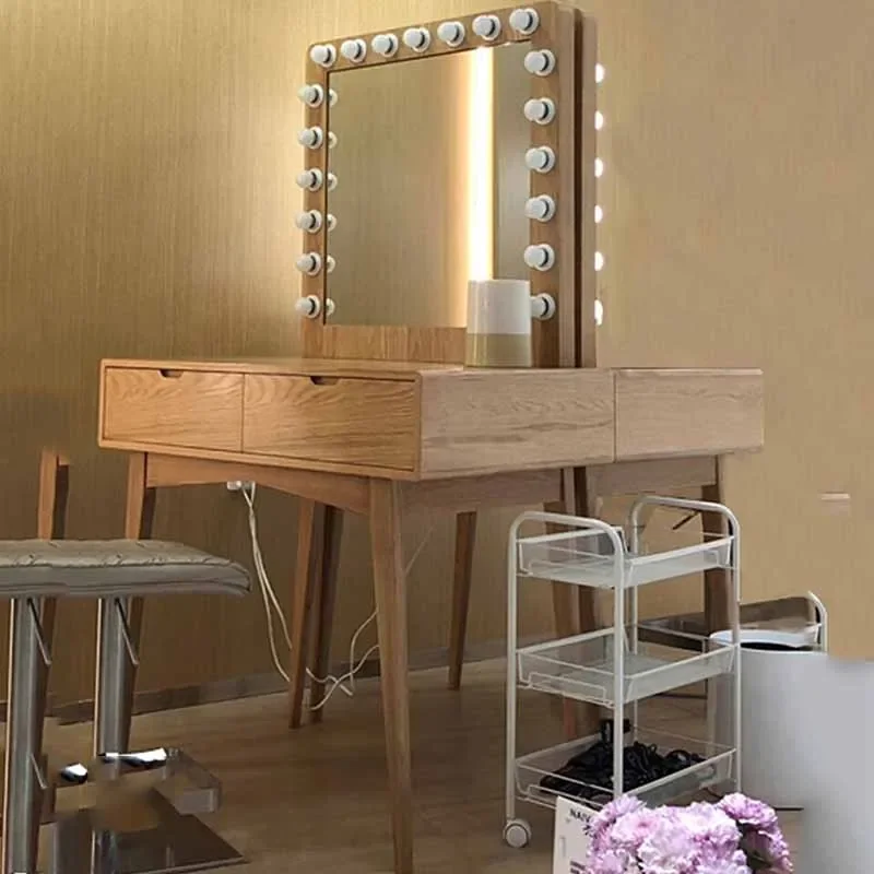 

Скандинавский комод с ящиками, табурет из дерева, современный деревянный маленький туалетный столик, зеркало для гостиной, мебель Comoda Pra Quarto