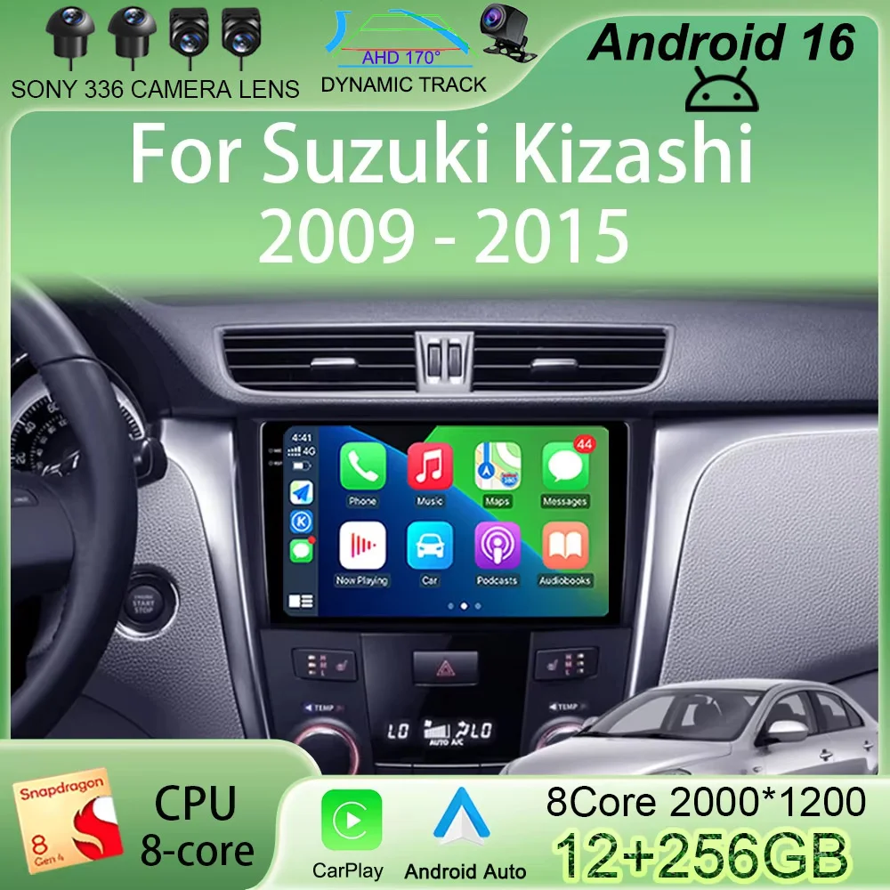 

Автомагнитола Android 16 для Suzuki Kizashi 2009-2015 с GPS-навигацией, Mirror Link, 4G, 64G, WiFi, Carplay, Auto DVD