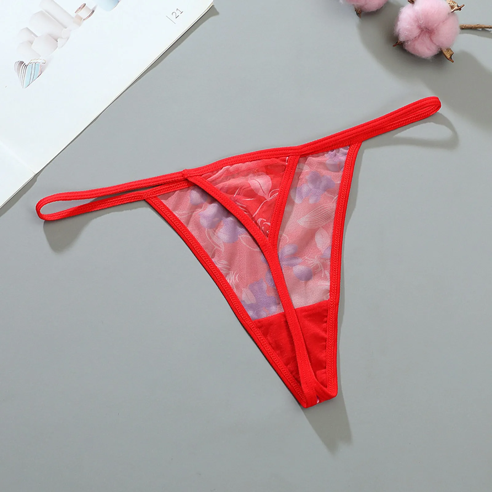 Women\'s Panties Mesh Transparent Thong Women Panties Underwear Women Seamless G-String Female Underpants Intimates Lingerie