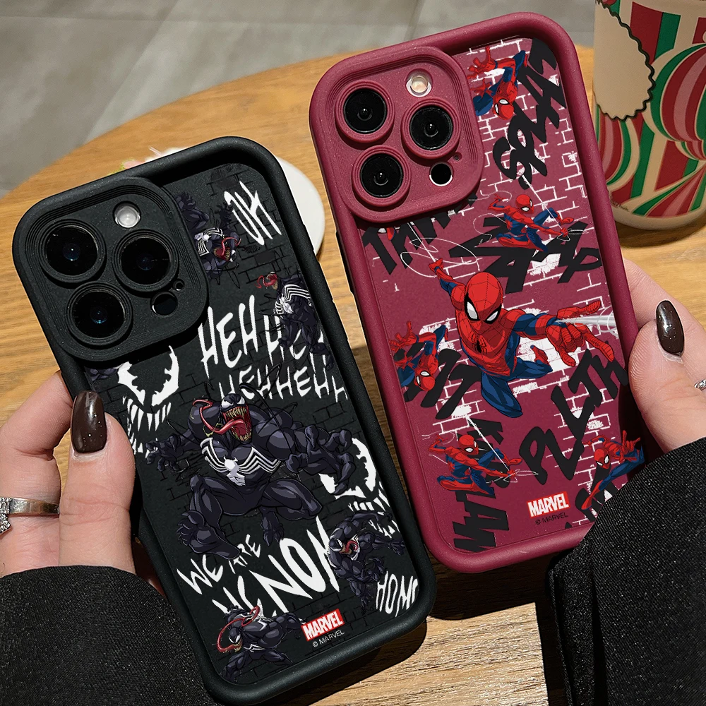 Venoms Spiders Men Phone Case for Xiaomi Poco X7 X6 X5 X3 NFC M7 M6 F7 Ultra F5 F4 F3 GT Pro 4G 5G Soft Cover