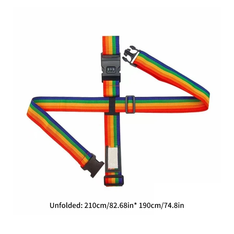 수하물 스트랩 여행용 액세서리 여행 중 보안을 강화하는 퀵 릴리스 버클이 있는 조절 가능한 여행가방 벨트