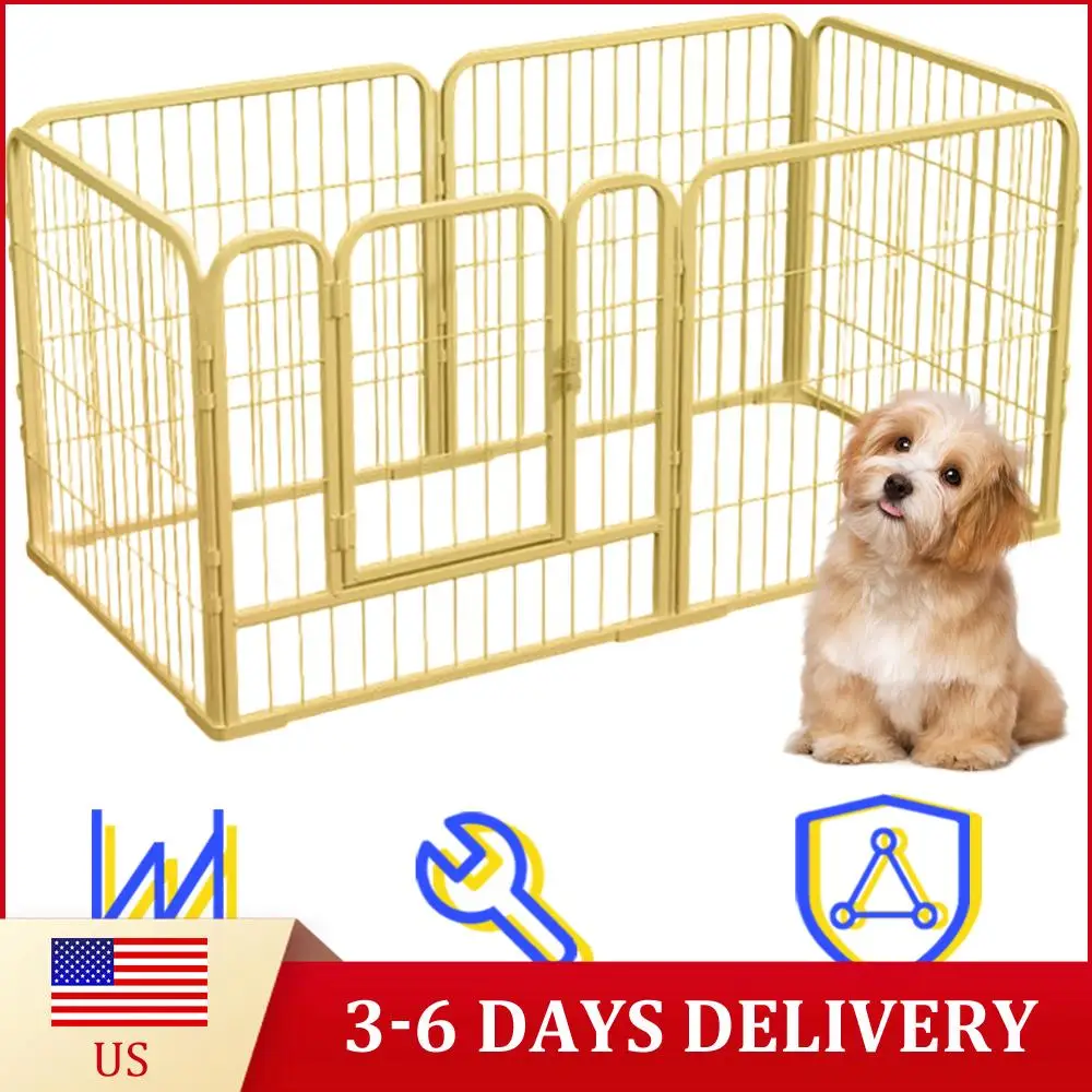 

Складной вольер-манеж из 6 секций для собак, кошек, кроликов и других домашних животных, прочный, разборный, для тренировок