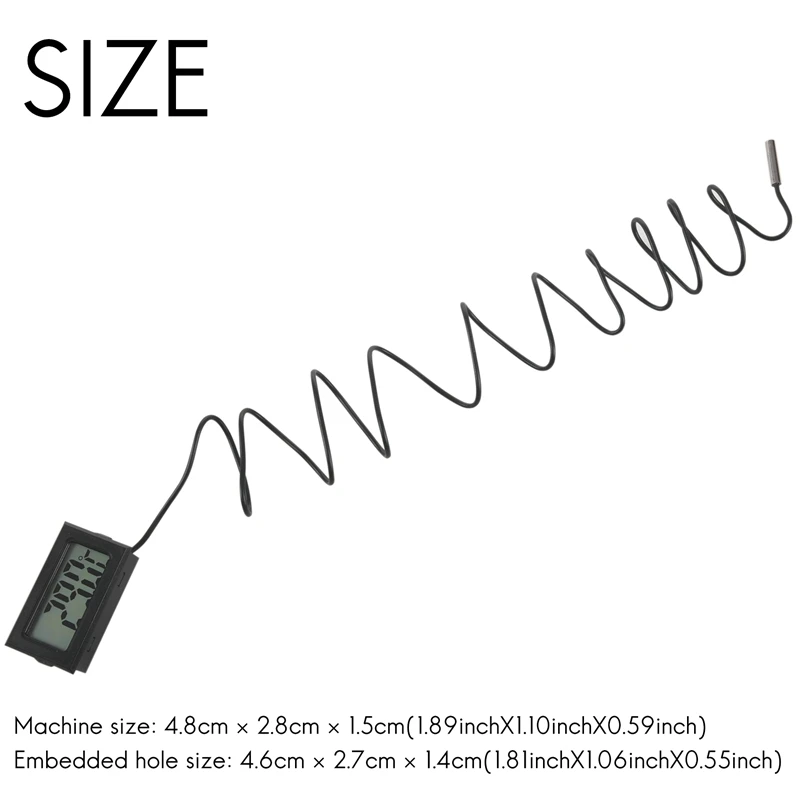 NEW Digital LCD Thermometer Temperature Gauge Probe Sensor -50°C TO +110°C Range