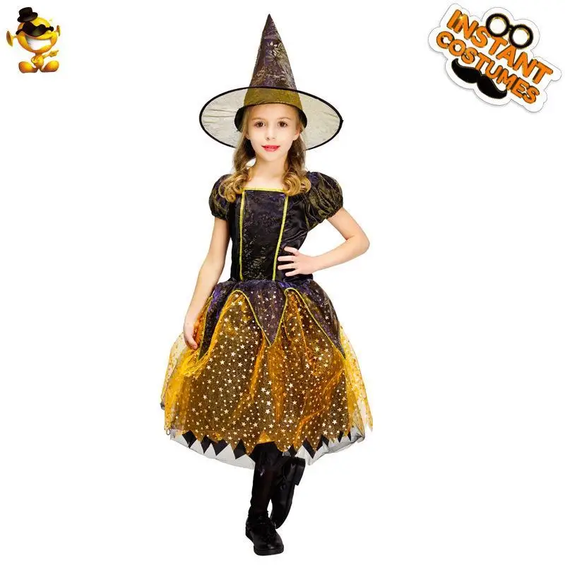

Костюм звездной ведьмы на Хэллоуин, тематическая аниме-ведьма, женский модный наряд жуткого сезона, идеально подходящий для вечеринок