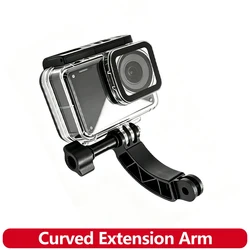 Curved Extension Arm Pivot Adjustable Mount Monopod Bracket for GoPro Hero 13 12 11 10 9 8 insta360 SJCAM DJI Osmo Action Camera
