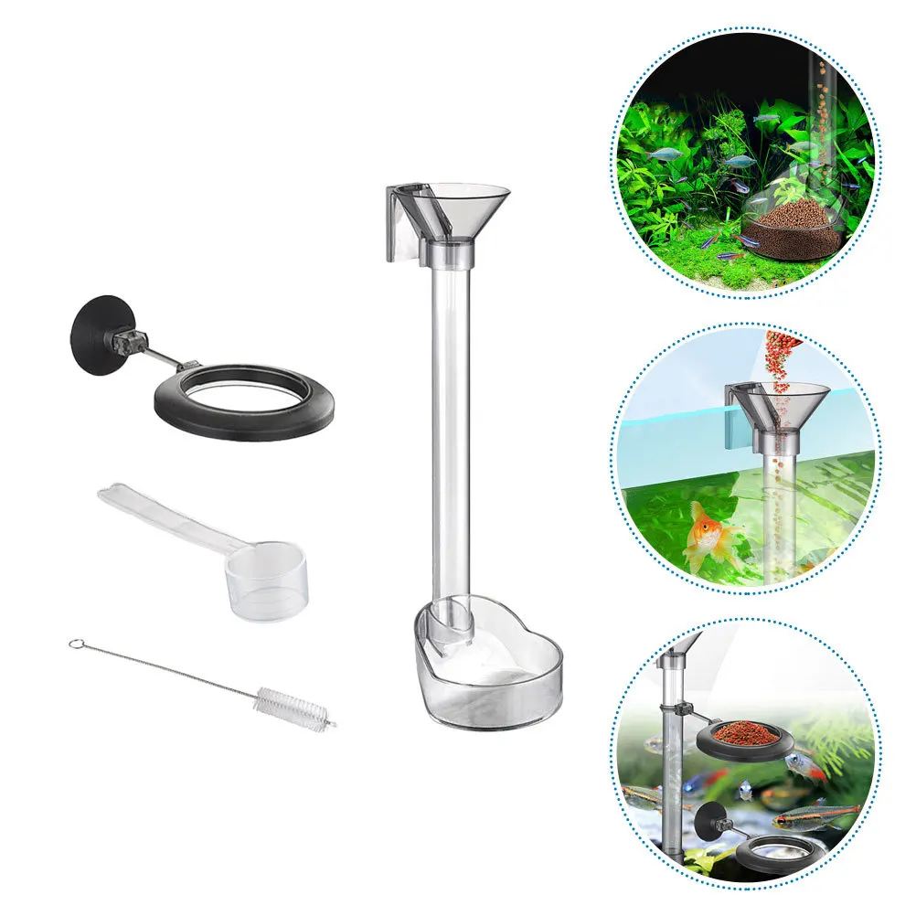 

Multifunctional Aquarium Feeder Shrimp Feeding Tube Adjustable Depth Fish Tank Accessories Transparent Explosion Proof Hook