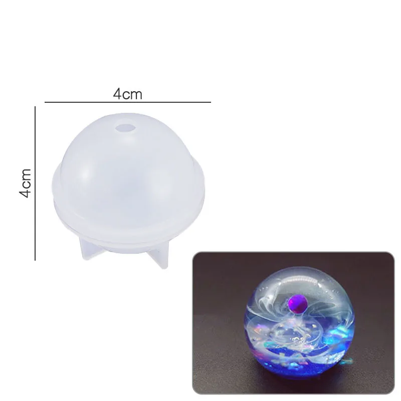 Round Clear Silicone Mold for DIY Jewelry Making