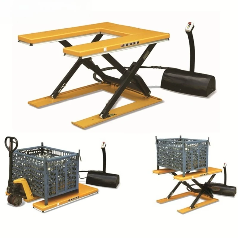 Standard electric lift, fixed hydraulic lift platform, unloading platform