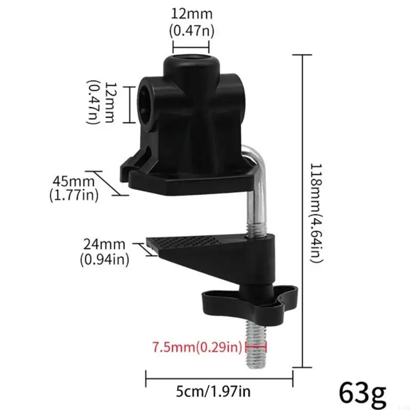 E1pd Universal Table Mount Clamp Riches Clip bureau Clip bureau Microphone Stand Base Metal