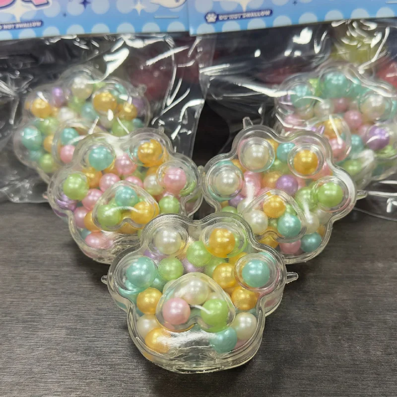 2024 Creative novel funny explosive pearl cat's paw pinching adult stress relief toys decompression balls children's toys gifts