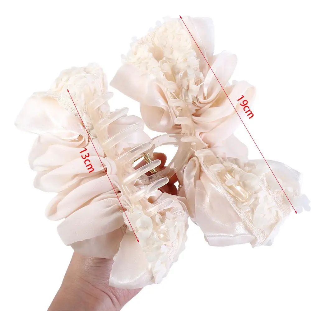 

Hair Accessories Bow Bow Hair Claw Mesh Lace Hair Clips Bubble Two-sided Hair Pins Women