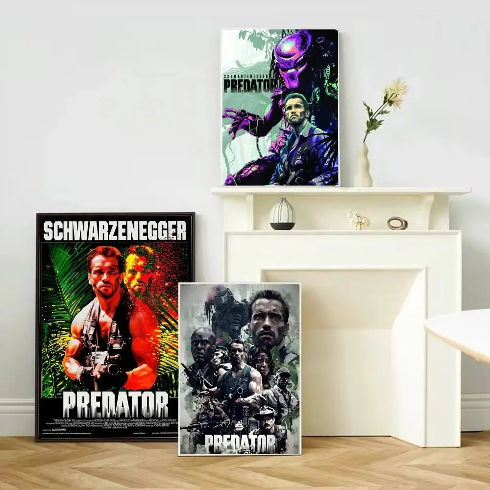The P-Predator Monster Movie Self-adhesive Art Poster Whitepaper Sticker DIY Room Bar Cafe Wall Decor view 6
