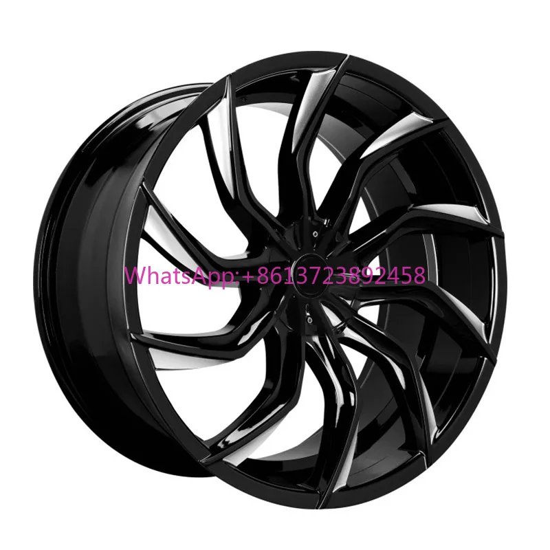 

Custom Car Rims 19 20 21 22 23 Inch 5x120 Aluminum Alloy Gloss Black Multi Spokes Forged Wheels for Land Rover Range Rover Sport