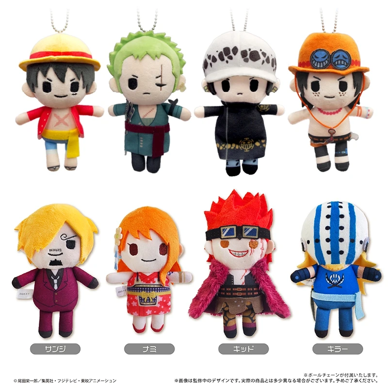 Anime One Piece Official Figure Doll Toys Luffy Zoro Sanji Ace Law Robin Chopper Franky Palm Stuffed Animal Plush Toys Kids Gift