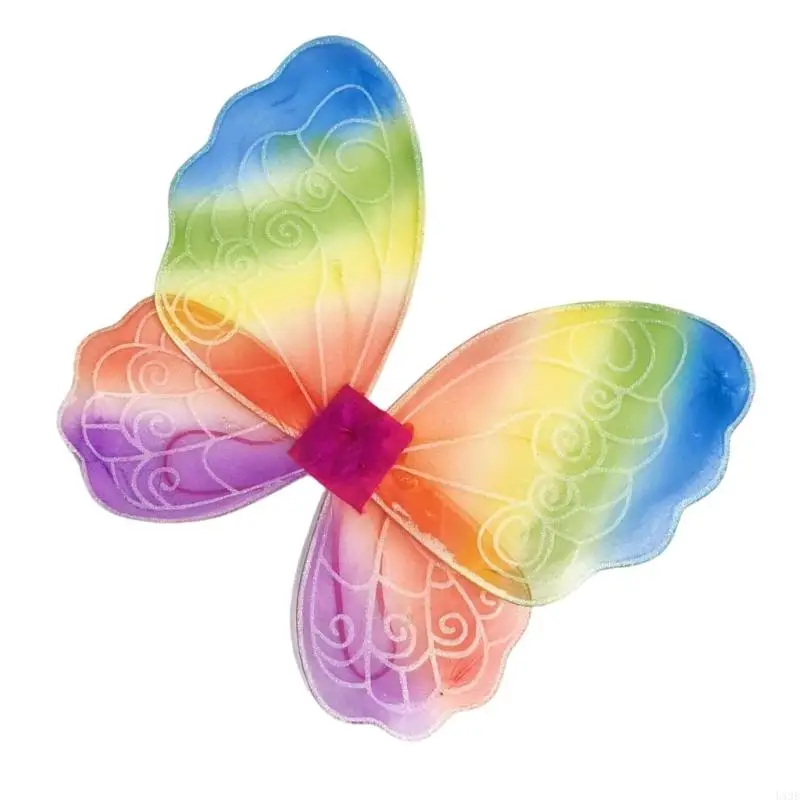 U13E Child Butterfly Wing Halloween Cosplay Wing for Girl Christmas Halloween Cosplay