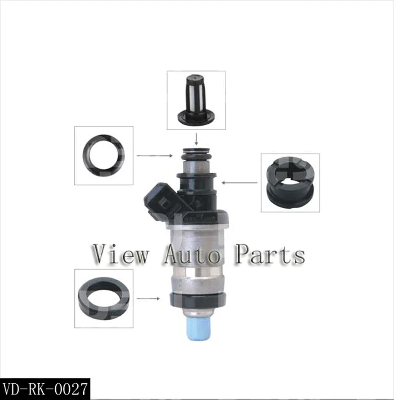 10 set per kit di riparazione e servizio iniettori carburante per auto Honda, inclusi guarnizioni O-ring in Viton con filtro VD-RK-0027