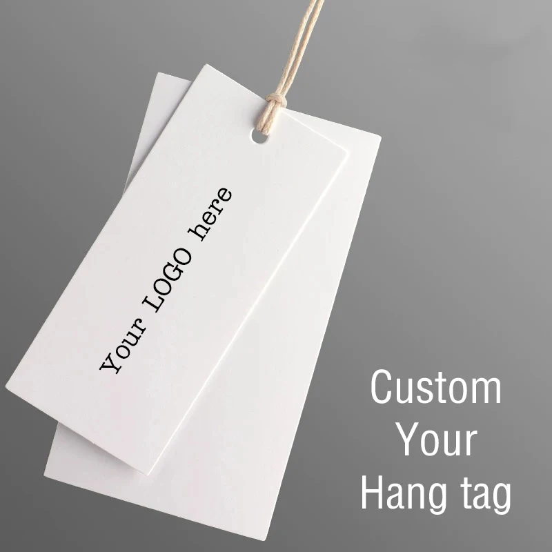 

Custom Logo Hang Tag Personalized Brand Name Text Design Clothing Label Price For Handmade Item Product Packaging Wedding Gift